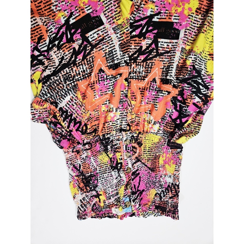 Womens Jolie And Joy Rompers/Jumsuit Size Medium Comic Multicolor With Love FTC - Picture 3 of 8